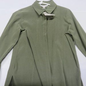 Women's blouse Petite Soph size P olive green(new)